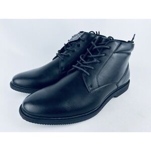 LONDON FOG Men's Tyler Chukka Casual Boots Ankle Memory Foam Black Size 8M New‎